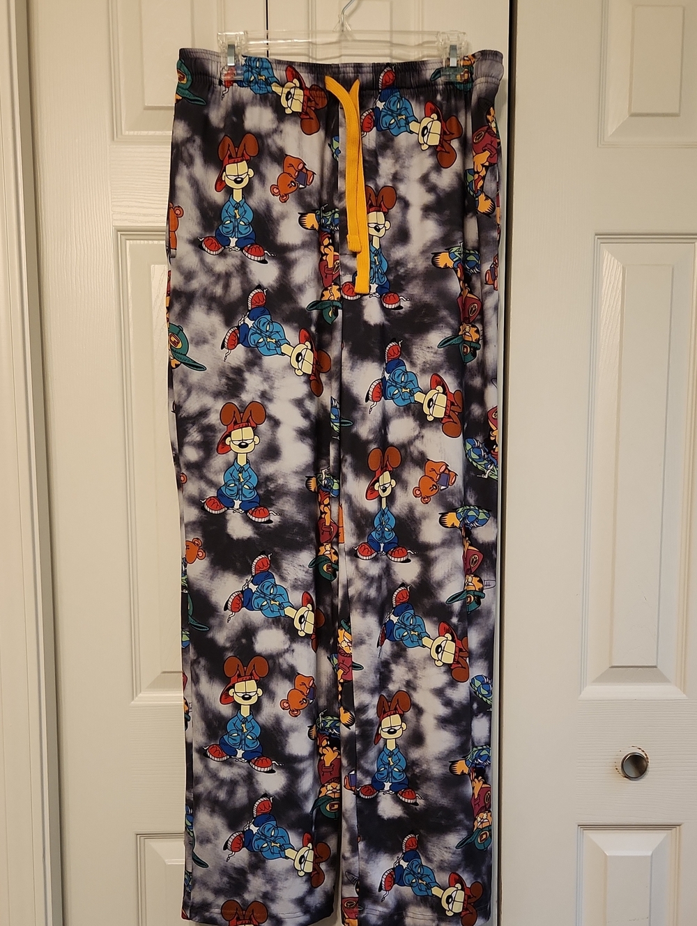Garfield And Odie 90's Hip Hop Y2K All Over Print Pajama Lounge Sleep Pants